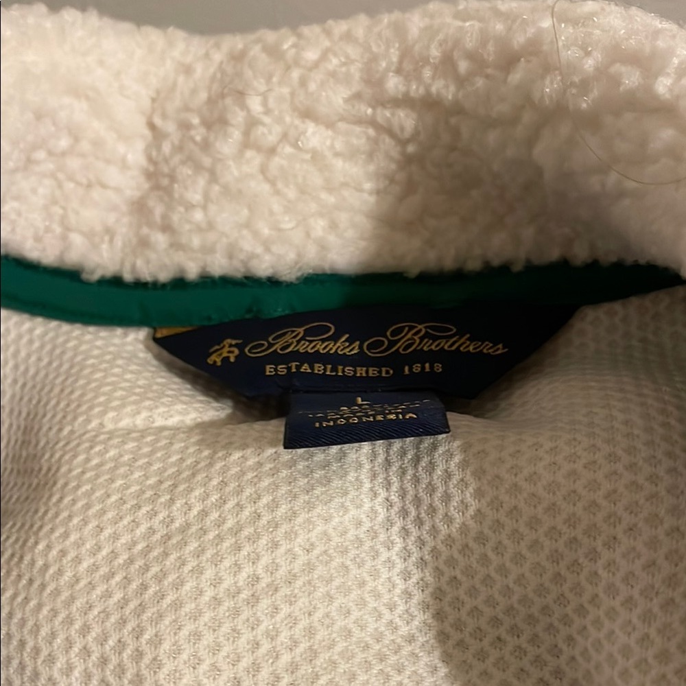 Brooks Brothers Green and White Performance Jacket - Picture 6 of 7